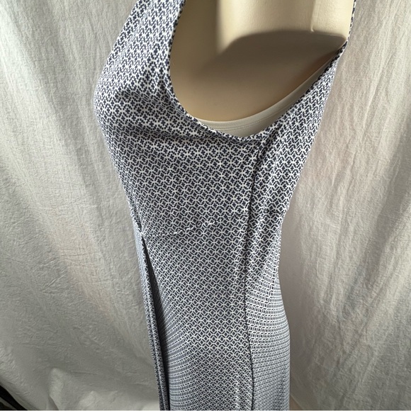 Weekend Max Mara Echi mosaic-print maxi dress in blue and white L - Picture 8 of 13
